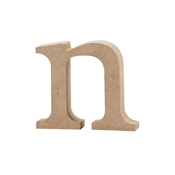 Letter, n, 8 cm, 2 cm, 1 stuk