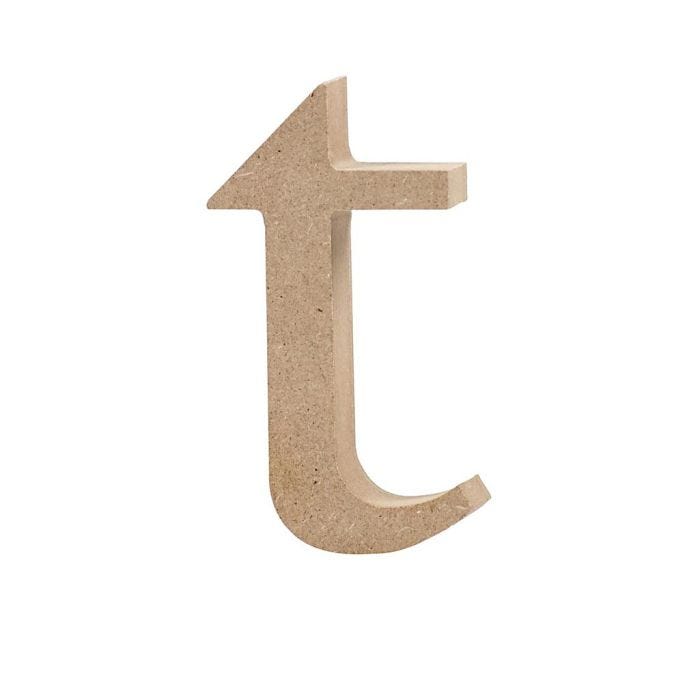 Letter, t, 10 cm, 2 cm, 1 stuk