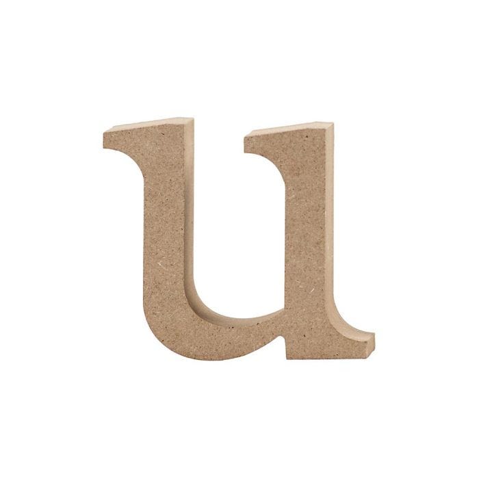 Letter, u, 8,5 cm, 2 cm, 1 stuk