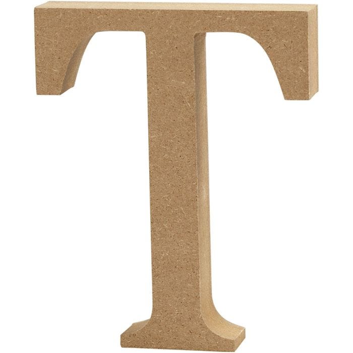 Letter, T, 13 cm, 2 cm, 1 stuk