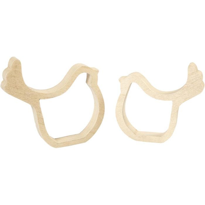 Kippen, 13 cm, 2 cm, 2stuk/ 1 doos