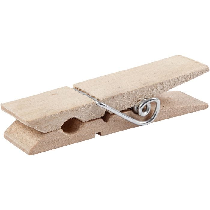 Wasknijpers, 7,2 cm, 2 cm, 10stuk/ 1 doos