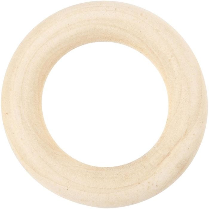 Ring hout, 35 mm, 8stuk/ 1 doos