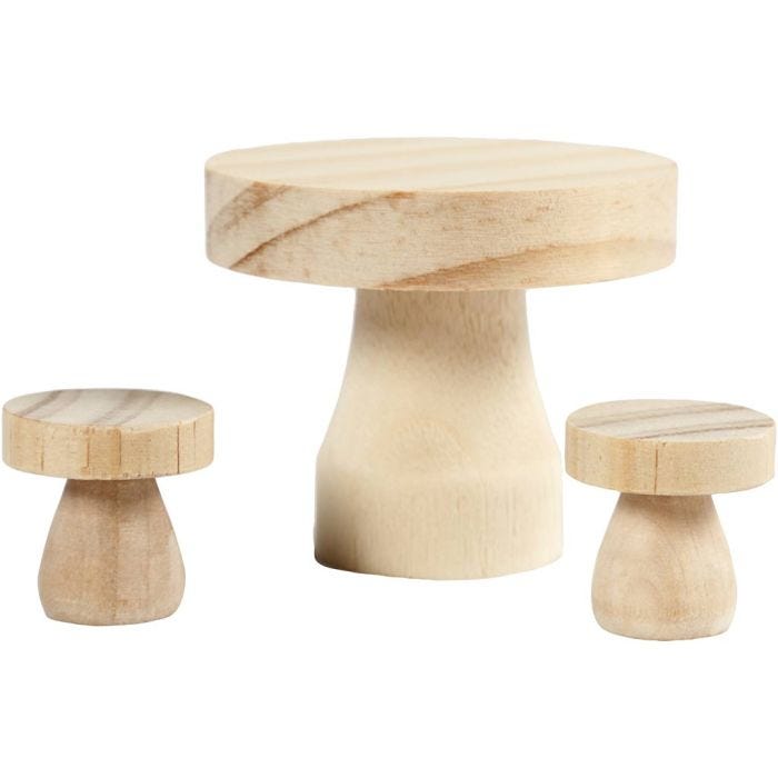 Meubelset, 2,5x2,5 cm, 1 set