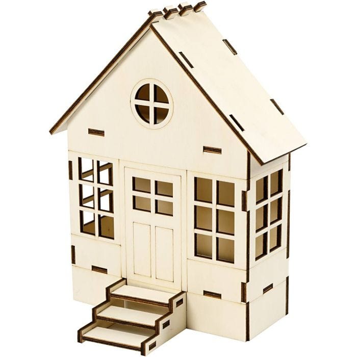 Huis, 24 cm, 6(12,5) cm, 19 cm, 1 stuk