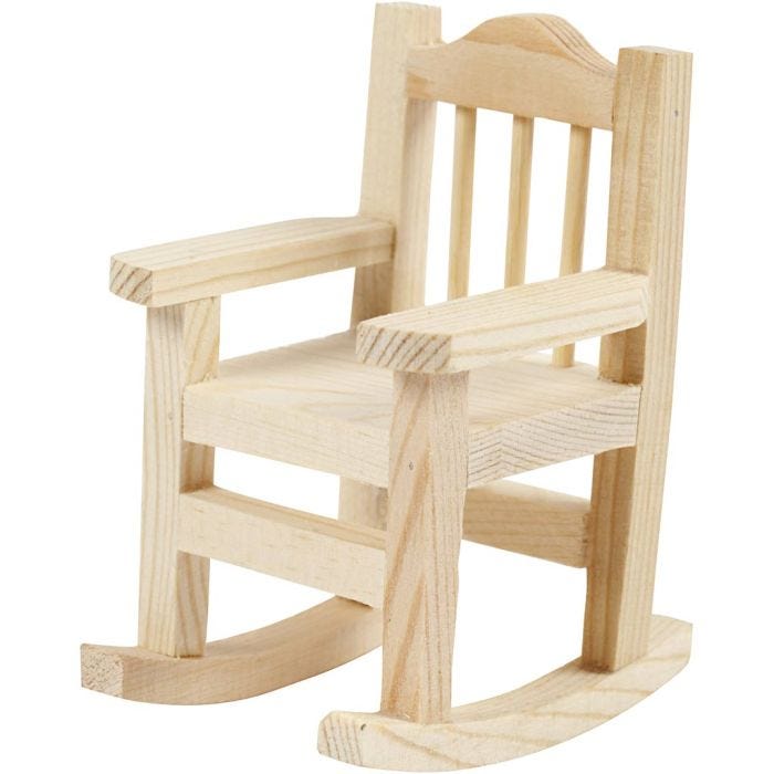 Schommelstoel, 8,8 cm, 6,7 cm, 5,5 cm, 1 stuk