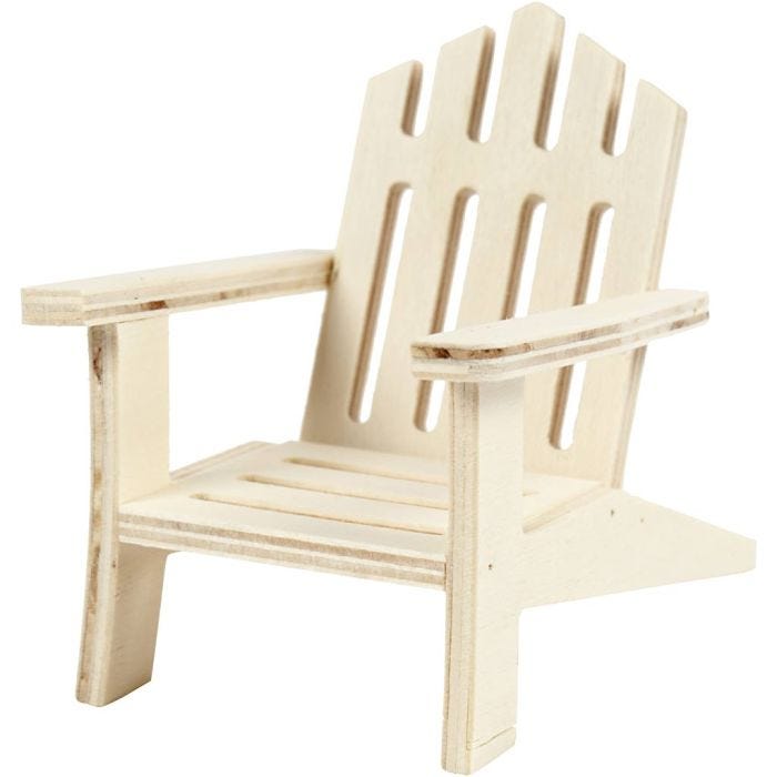 Tuinstoel, H: 9 cm, D: 9 cm, B: 7,5 cm, 1 stuk