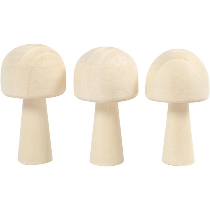 Paddestoel , 5,2 cm, 2,9 cm, 3stuk/ 1 doos
