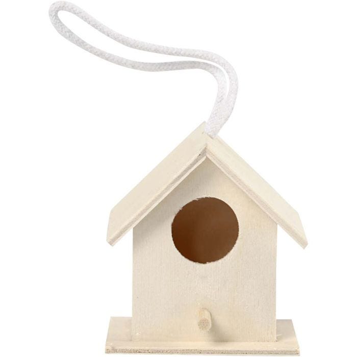 Vogelhuis, 6x6 cm, 1 stuk