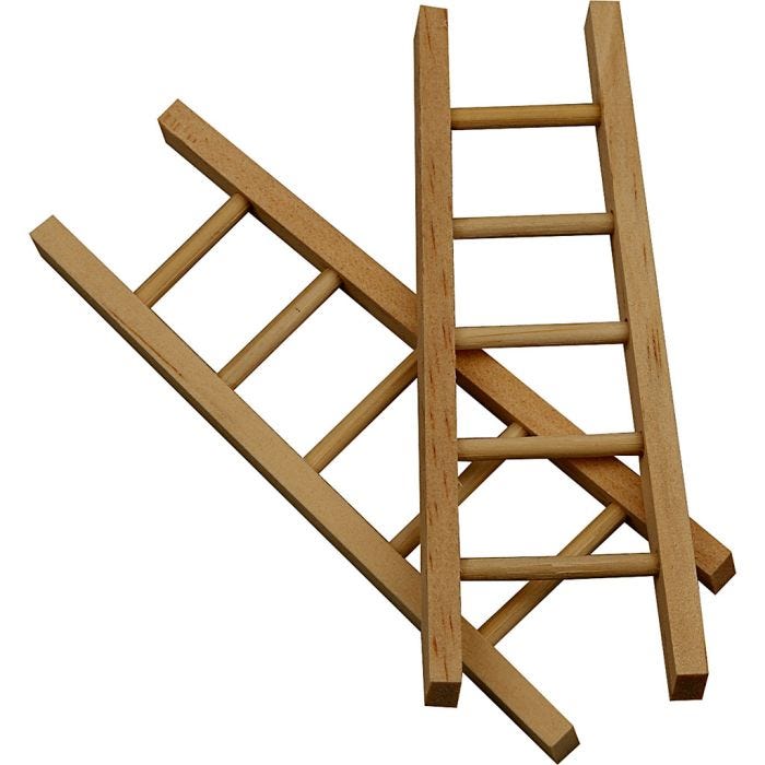 Ladder, 10x3,5 cm, 6stuk/ 1 doos