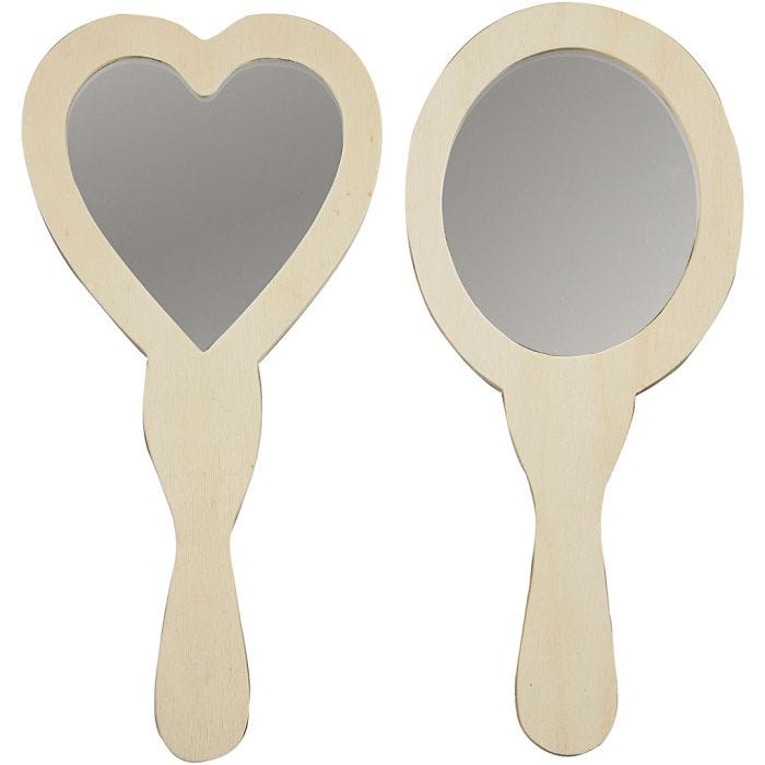 Handspiegel, 23-24 cm, 2stuk/ 1 doos