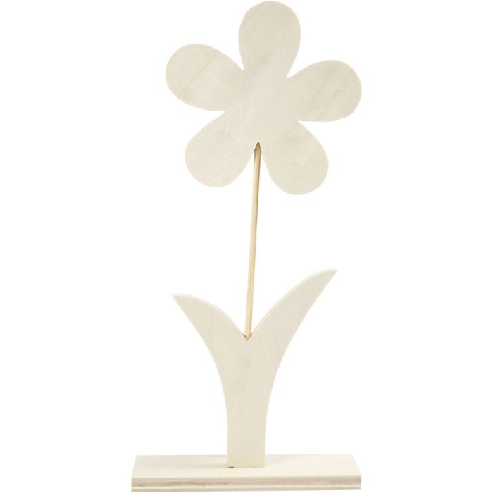 Bloem, H: 26 cm, B: 13 cm, dikte 1 cm, 1 stuk
