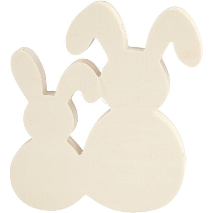 Konijnen, 17 cm, 16 cm, 2 cm, 1 set