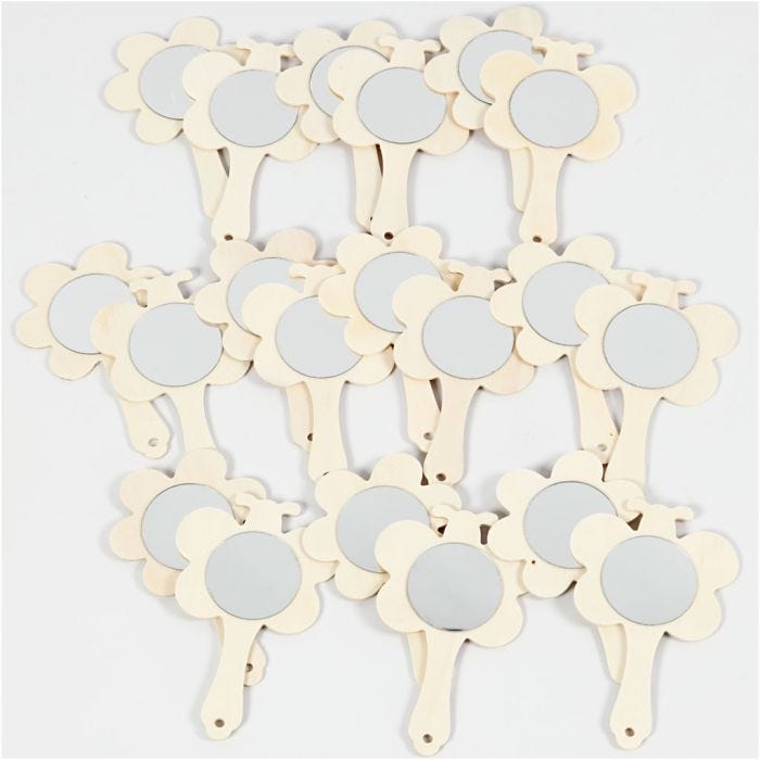Handspiegel, H: 13,9 cm, B: 9 cm, 20stuk/ 1 doos