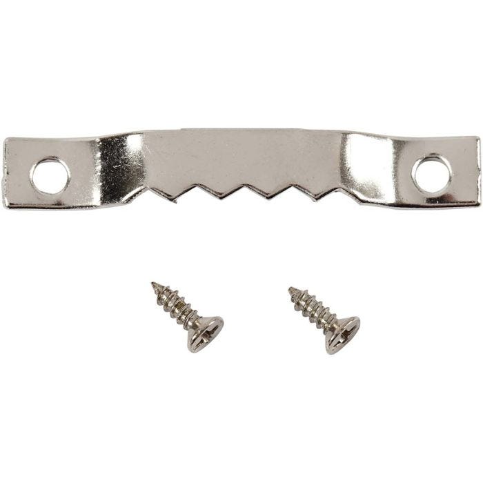 Ophangbeslag, afm 5x40 mm, zilver, 10 stuk/ 1 doos