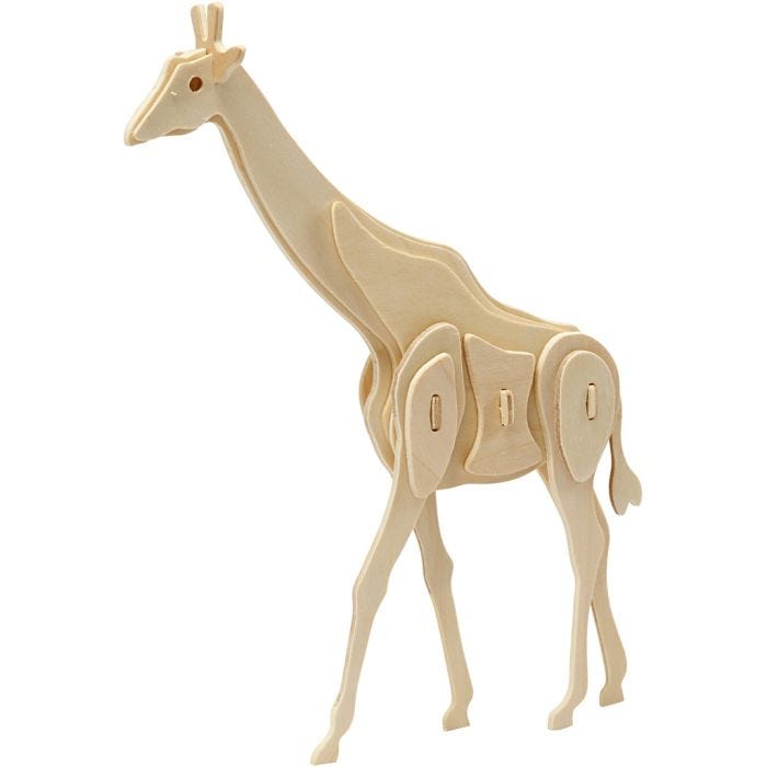 3D Puzzel, giraffe, 20x4,2x25 cm, 1 stuk