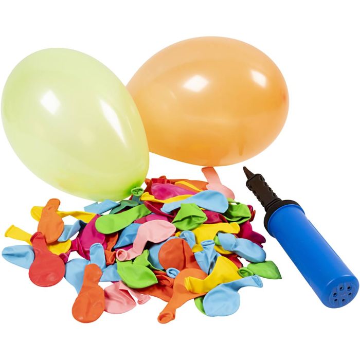 Ballonnenset met pomp, 1 doos