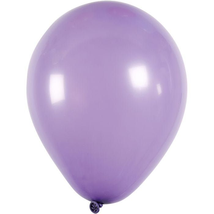 Ballonnen, rond, 23 cm, paars, 10stuk/ 1 doos