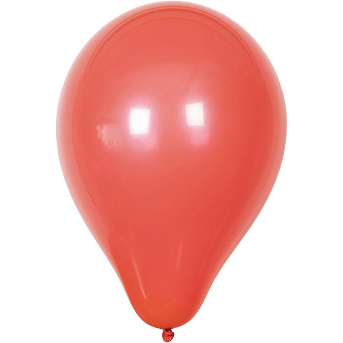 Ballonnen, rond, 23 cm, rood, 10stuk/ 1 doos