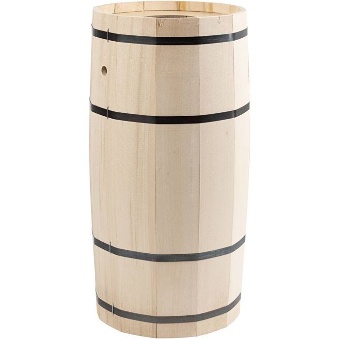 Carnavalsvat, beuken, 54 cm, 26 cm, groot, 1 stuk