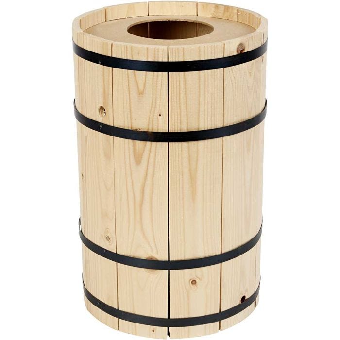 Carnavalsvat, grenen, 38 cm, 24 cm, klein, 1 stuk