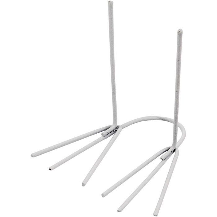 Kippenvoeten, H: 4,5 cm, B: 2,5 cm, wit, 20paar/ 1 doos