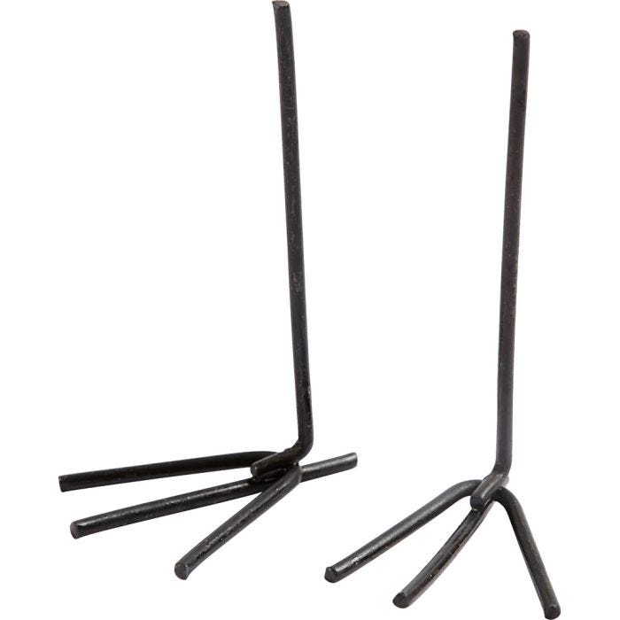 Kippenvoeten, H: 5 cm, B: 2 cm, zwart, 10paar/ 1 doos