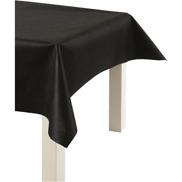 Tafelkleed gemaakt van Namaaktextiel, B: 125 cm, 70 gr, zwart, 10m/ 1 rol