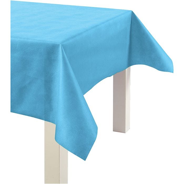 Tafelkleed gemaakt van Namaaktextiel, B: 125 cm, 70 gr, turquoise, 10 m/ 1 rol