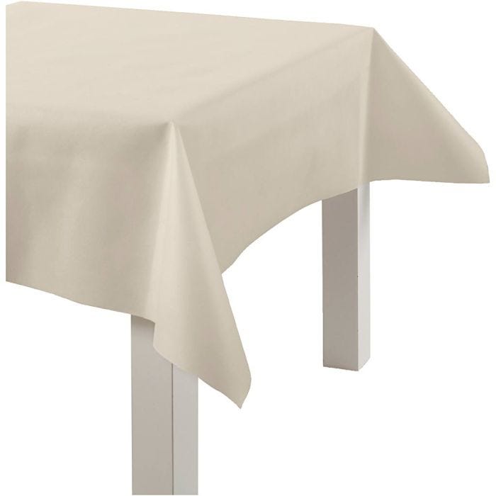 Tafelkleed gemaakt van Namaaktextiel, B: 125 cm, 70 gr, crème, 10m/ 1 rol
