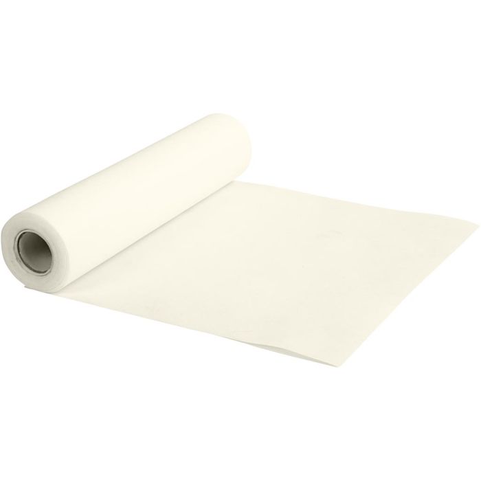 Tafelloper van Imitatiestof, B: 35 cm, 70 gr, crème, 10 m/ 1 rol