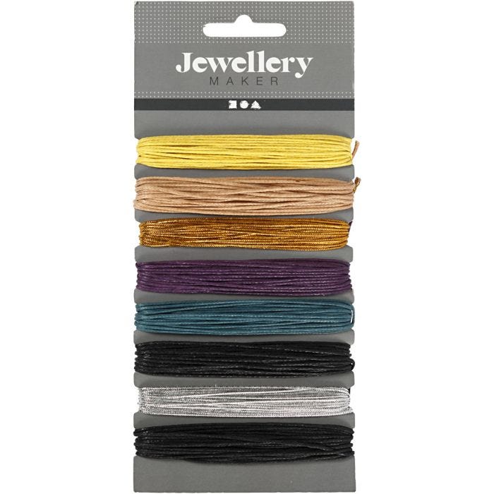 Katoenkoord, dikte 1 mm, diverse kleuren, 8x5 m/ 1 doos