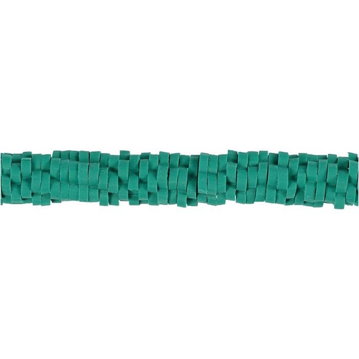 Klei Kralen, d 5-6 mm, gatgrootte 2 mm, turquoise, 145 stuk/ 1 doos