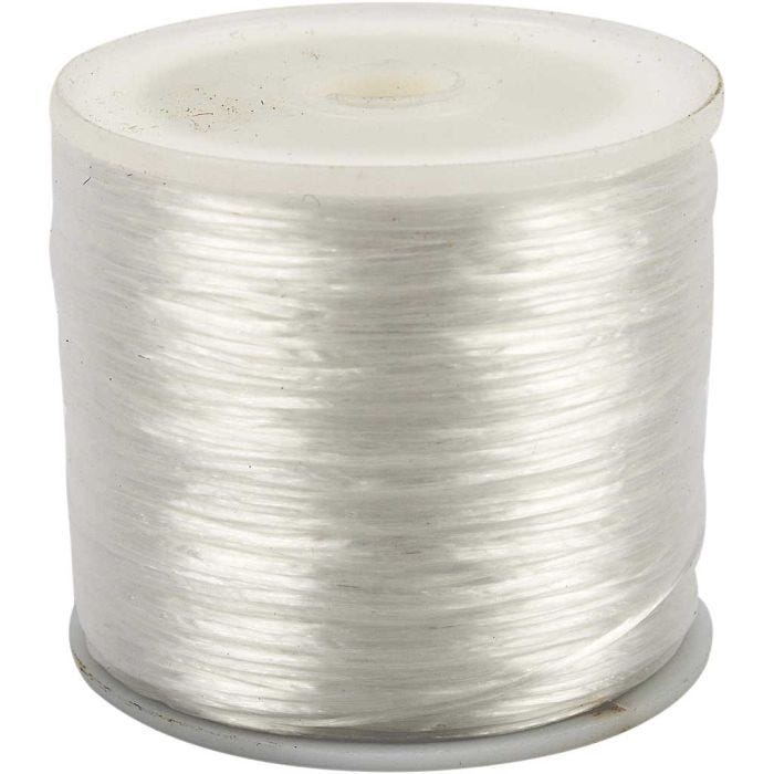 Elastisch koord, plat, dikte 1 mm, 100 m/ 1 rol