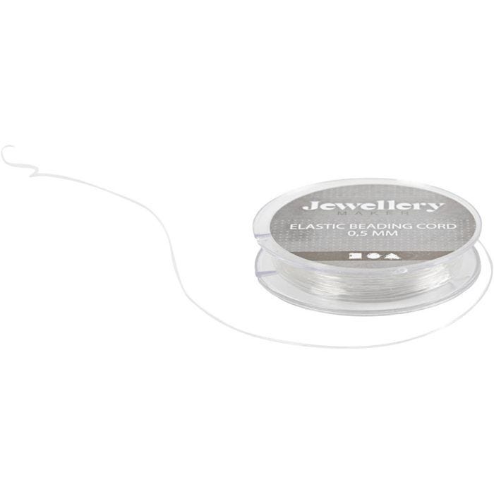 Elastisch koord, 0,5 mm, 10m/ 1 rol