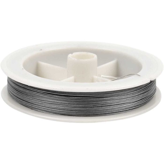 Sieradendraad, 0,38 mm, zilver, 100m/ 1 rol