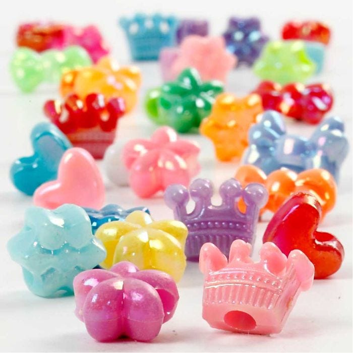 Figuur Kralen, d 10 mm, gatgrootte 3 mm, 65 gr, 125 ml/ 1 doos