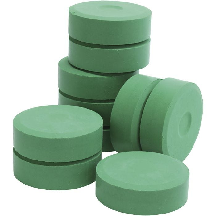 Tempera vloeibare aquarelverf, H: 19 mm, d 57 mm, groen, 10 stuk/ 1 doos