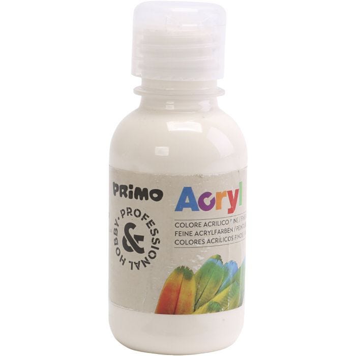 PRIMO luxe acrylverf, beige, 125 ml/ 1 fles