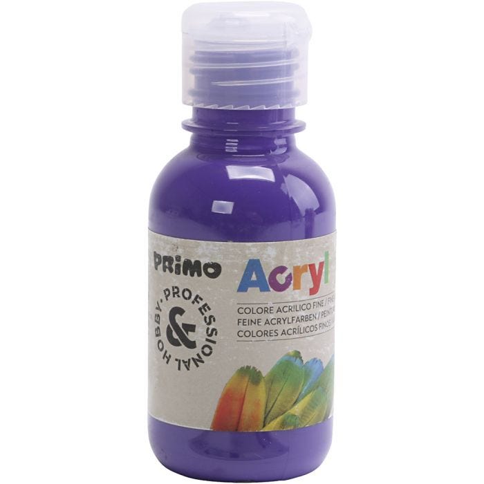 PRIMO luxe acrylverf, paars, 125 ml/ 1 fles