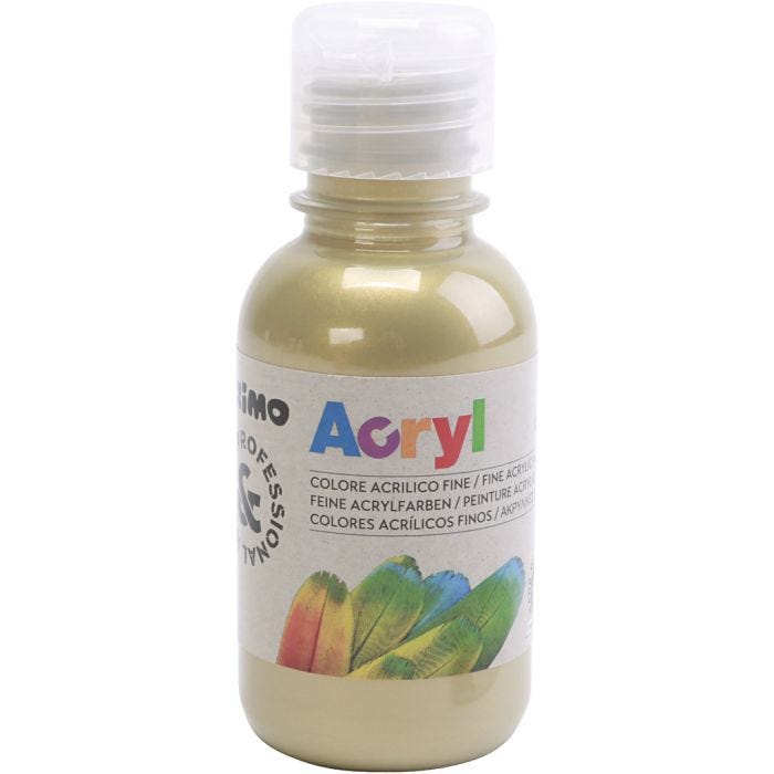 PRIMO luxe acrylverf, brons, 125 ml/ 1 fles