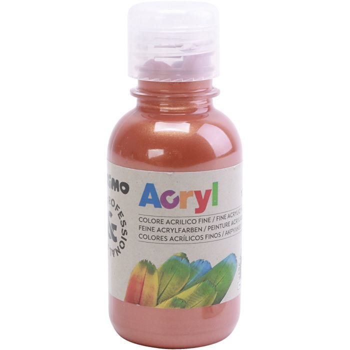 PRIMO luxe acrylverf, koper, 125 ml/ 1 fles