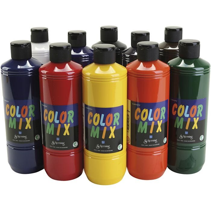 Greenspot Colormix Verf, diverse kleuren, 10x500ml/ 1 doos