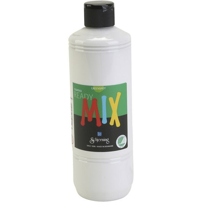 Greenspot Plakaatverf, matt, wit, 500ml/ 1 fles
