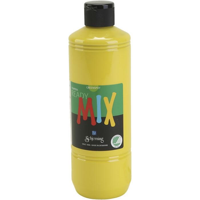 Greenspot Plakaatverf, matt, primair geel, 500 ml/ 1 fles