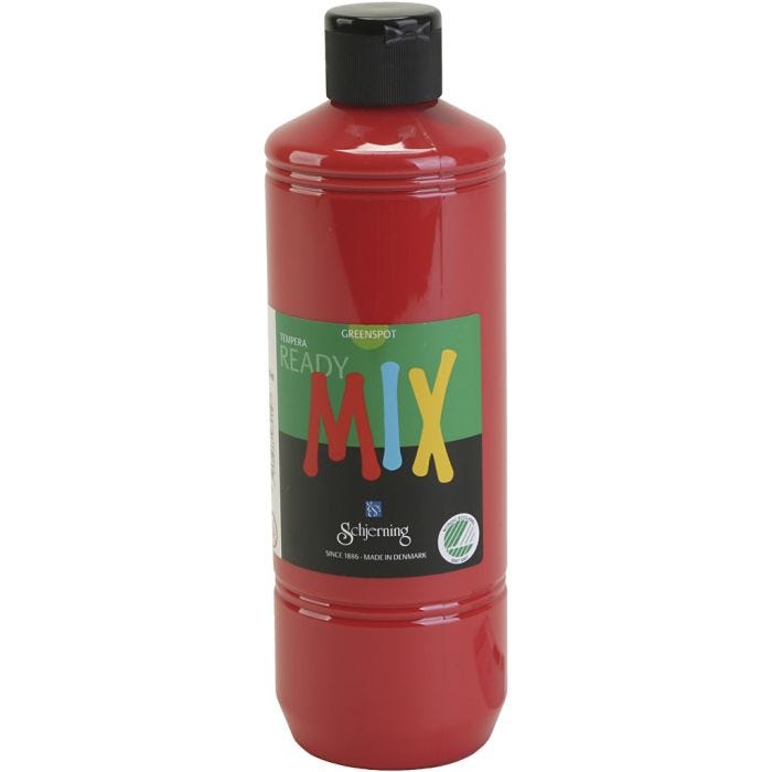 Greenspot Plakaatverf, matt, rood, 500 ml/ 1 fles