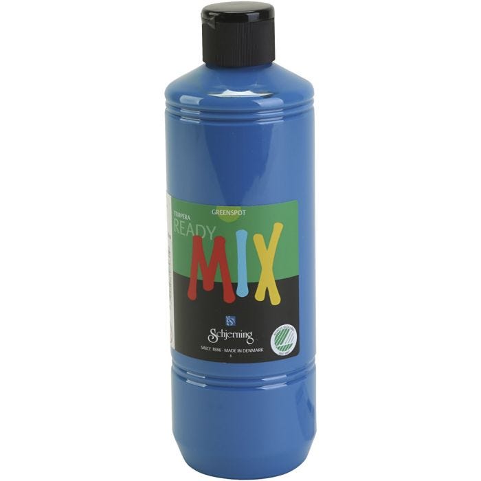 Greenspot Plakaatverf, matt, primair blauw, 500 ml/ 1 fles