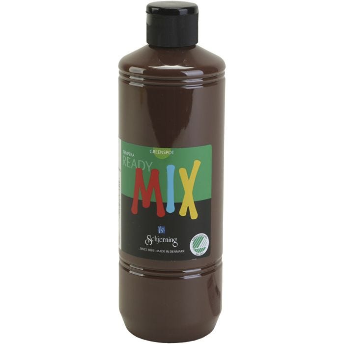 Greenspot Plakaatverf, matt, bruin, 500 ml/ 1 fles