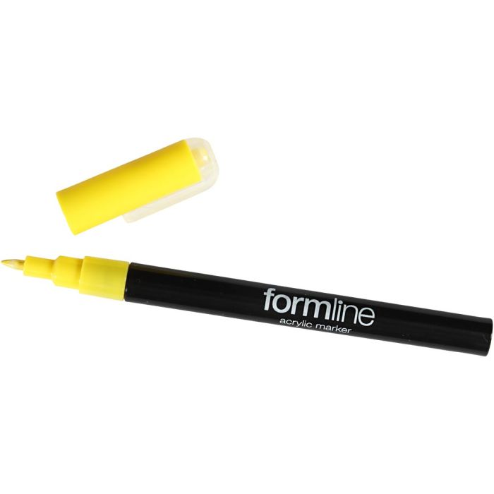 formline acrylstift, 0,7 mm, geel, 1 stuk