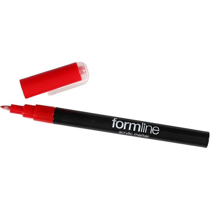 formline acrylstift, lijndikte 0,7 mm, rood, 1 stuk